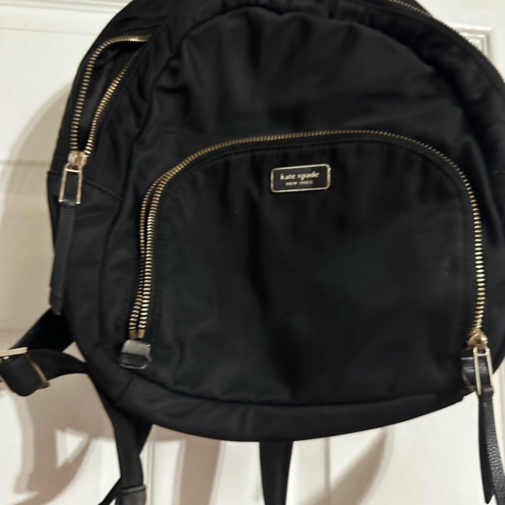 Kate spade small black backpack